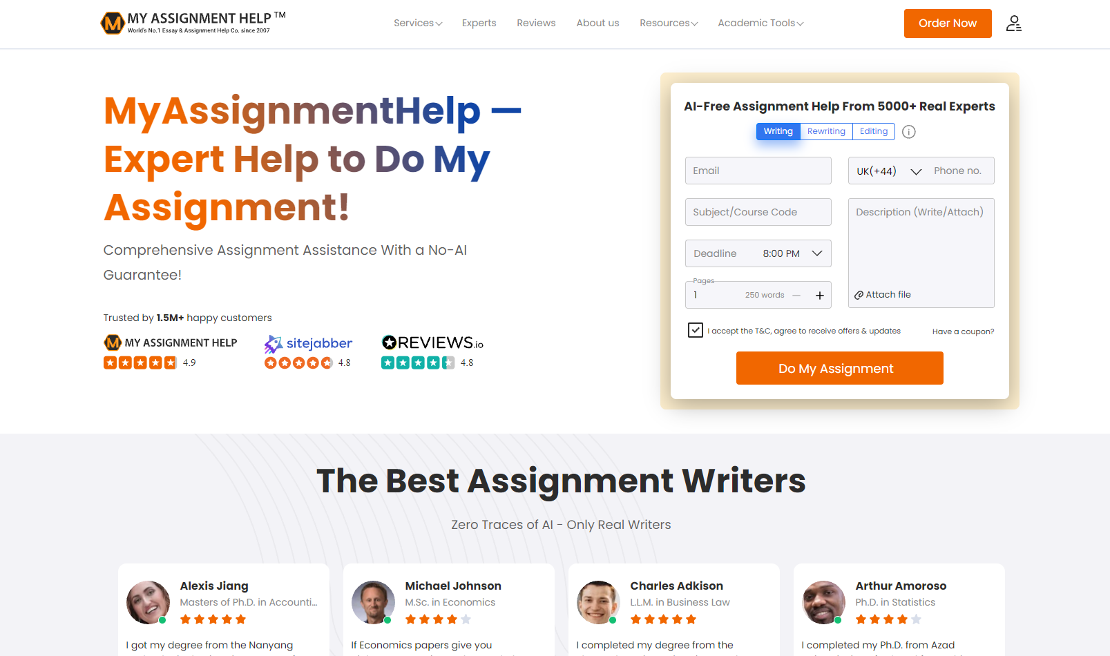 MyAssignmentHelp review